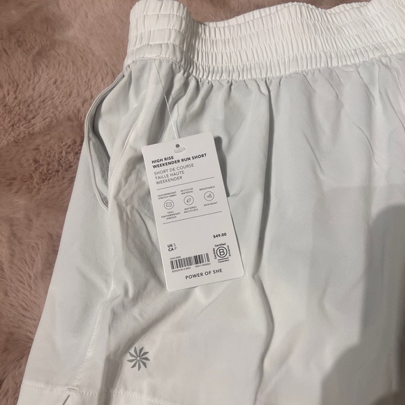 Athleta Women's White Athletic Shorts - Picture 5 of 7